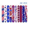 Dminya 50 Pcs Slap Bracelets for Kids 4th of July Slap Bracelets Bulk Snap Bracelet Party Supplies Favors Classroom Prizes Exchanging Gifts