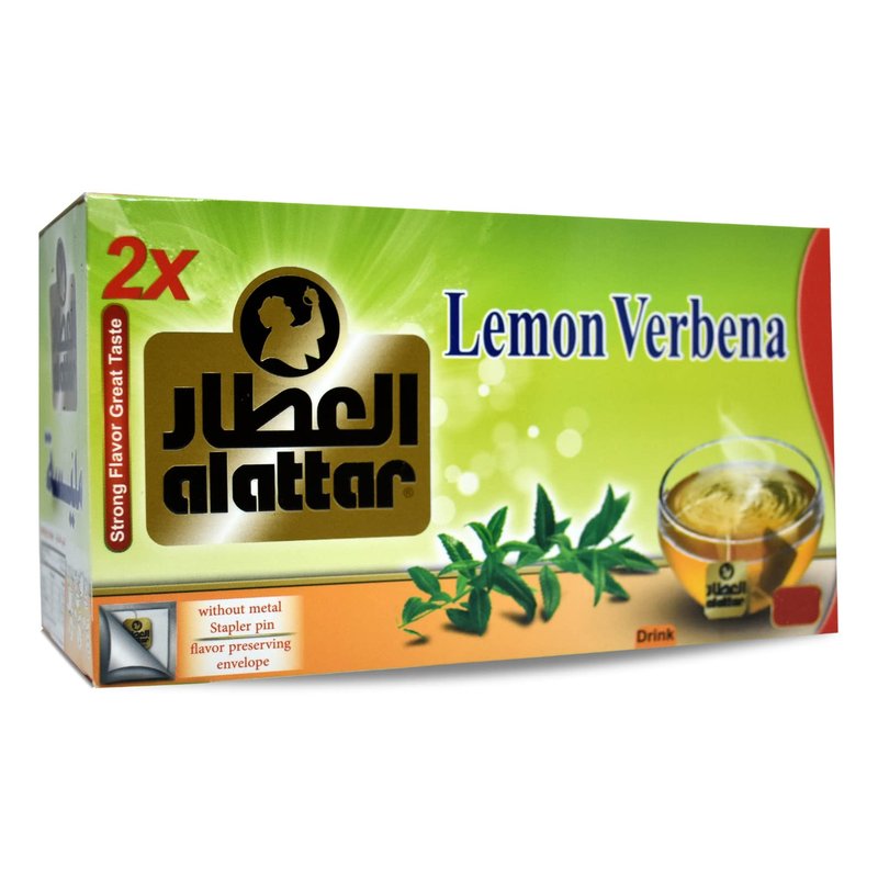 Al Attar Lemon Verbena Tea (20 Tea Bags Melissa) Dried Premium Verbena ...
