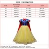 MYRISAM Snow White Princess Dress Up Costume Girls Halloween Carnival Cosplay Christmas Birthday Dress w/Cloak Accessories 3-4T