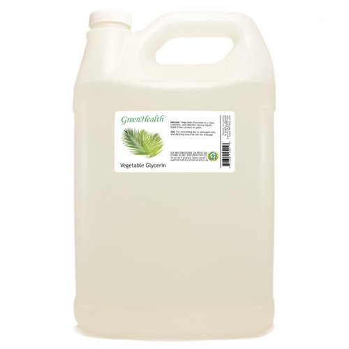 Vegetable Glycerin - 1 Gallon Plastic Jug w/Cap - 100% Pure Carrier Oil - GreenHealth