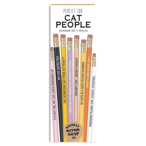 Whiskey River Soap Co. - Pencils (Cat People - Pencils) 8 Count (Pack of 1)