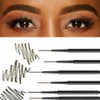 Magik 2-4 Pack Eyebrow Pencil Waterproof Smudge-proof Eyebrow Brush Microblading (Dark Brown, 2 Pack)