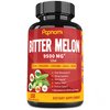 Organic Bitter Melon Extract Capsules - 9500mg Combined Neem, Fenugreek, Curcumin, Garlic & Papaya - 150 Count for 5 Months - Supports Body, Digestive, Skin, Immune & Overall Wellness