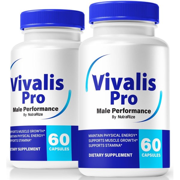 (2 Pack) Vivalis Pro Pills - Premium Male Formula for Fast Acting Energy, Endurance, and Performance, Vivalis Pro Capsules for an Active & Balanced Lifestyle, Official Viva Lis Pro (120 Capsules)