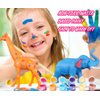 Yileqi Safari Animal Painting Kit for Kids Crafts and Arts Set, Jumbo Jungle Animal Toy Art and Crafts for Boys Girls Age 4 5 6 7 8 Years Old, DIY Paint for Kid Activities Birthday Gift