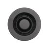 Westbrass D2105-62 3-1/2" EZ-Mount Brass Sink Waste Disposal Drain Flange and Stopper, 1-Pack, Matte Black