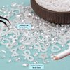 600Pcs 3D Multi Shapes Nail Charms and Flatback Pearls, White Mix Styles Heart Star Bow Sunflower Embellishments for Nail Art, Craft and Decoration with Tweezer and Pickup Pencil