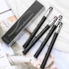 Kaely 2Pcs Dark Grey Microblading Eyebrow Pen Waterproof,Magic Eyebrow Pencil with Brow Brush,4 Tip Precise Eye Brow Pencils for Women Makeup,lapiz de cejas a prueba de agua,Sponge Head 03