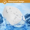 Hearing Aid Case,Waterproof Drop Resistance Storage Box Portable Protective Box for Storing Hearing Aids(White)