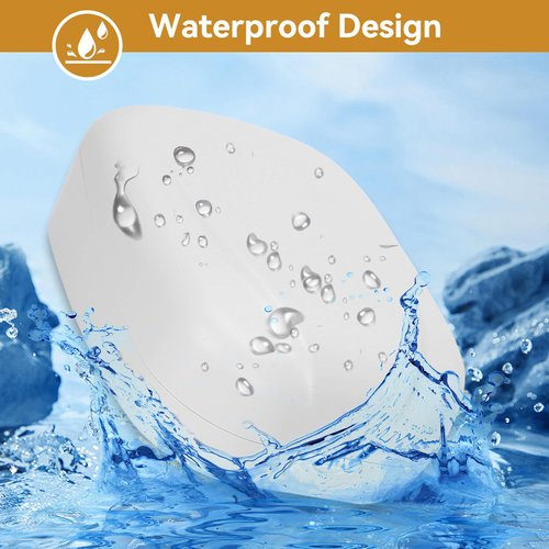 Hearing Aid Case,Waterproof Drop Resistance Storage Box Portable Protective Box for Storing Hearing Aids(White)