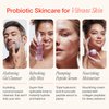 SolaWave Probiotic Gel Facial Cleanser with Prebiotics and Pro Vitamin B5, Hydrating and Soothing Formula to Remove Makeup and Reduce Blemishes - Non-Comedogenic for All Skin Types (3.4 FL OZ)