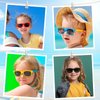 Oleitodh 64 Pack Kids Sunglasses Party Favors, Kid's Neon Sunglasses Bulk, Childrens Sunglasses Boys Girls Eyewear Pack for Goody Bag Fillers Summer Beach Pool Birthday Party Supplies