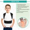 VINGVO Back Posture Corrector for Kids and Teens, Adjustable Upper Back Brace Clavicle Support Brace with Soft Shoulder Pads and Elastic Belts for Thoracic Kyphosis Improve Slouching and Humpback S