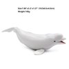 Wei Long Sea Animals Simulation Ocean Whale Toy Model Figures Toy Model Birthrday Gift Party School Project Favors Toys for Kid Boys Girls(Medium Beluga)