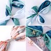 Joez Wonderful Scarf Ring Scarf Clips 6pcs, 2 Sizes Scarf Ring Clip Scarf Slide Buckle for Women, Gold Silver X Shape Silk Scarf Clasp Holder Scarves Pin Shawl Buckles Holder for Clothing Decoration