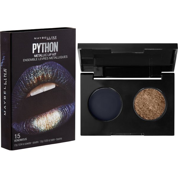 Maybelline New York Lip Studio Python Metallic Lip Makeup Kit, Venomous, 0.09 oz.