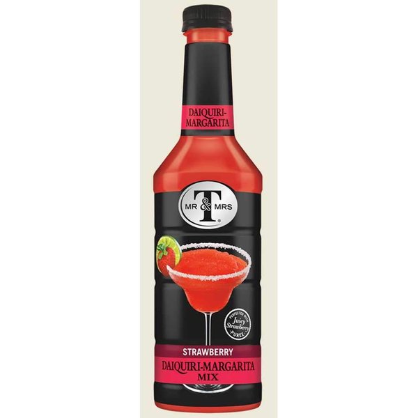 Mr and Mrs T Strawberry Daiquiri Margarita Mix, 1 Liter -- 6 per case.