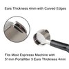 51mm Bottomless Portafilter 3 Ears Compatible with Mr.Coffee Espresso and Cappuccino Machine/Casabrews 3700 Series and CM5418, with Stainless Steel Double Shot Capacity Cup Filter Basket