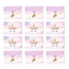 XJLYAYA 12Pcs Unicorn Birthday Invitation Cards 12 Envelopes with 12 Sticker Labels Party Decorations Supplies for Kids Birthday Party Supplies