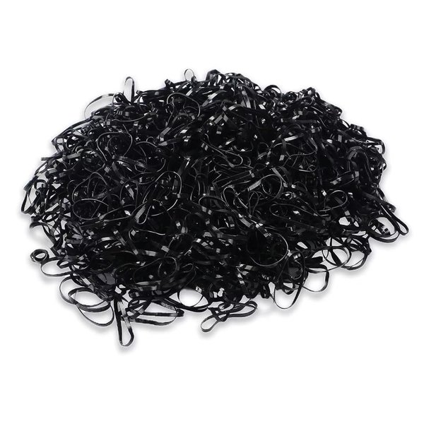 oditton Mini Rubber Bands, 1000PCS Elastic Hair Bands, Soft Hair Ties, for Ponytails Braids Beards, Soft and Strong Hold