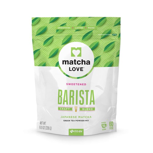 Matcha Love Green Tea Powder Packet, Sweetened, 8 Ounce