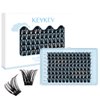 Lash Clusters 96 Pcs Cluster Lashes Eyelash Clusters DIY Cluster Eyelash Extensions Individual Lashes Thin Band & Soft(Cirrus,D-14-20mix)