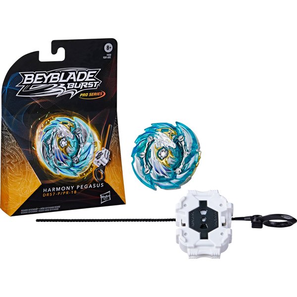 Beyblade Burst Pro Series Harmony Pegasus Spinning Top Starter Pack - Stamina Type Battling Game Top with Launcher Toy