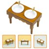 Yardwe Dollhouse Miniature Furniture 1:12 Scale Wash Basin Doll House Bathroom Sink Cabinet with Wood Hand Washing Sink for Dollhouse Kitchen Furniture Accessories