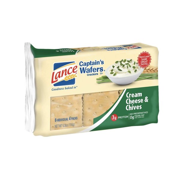 Lance Captains Wafers Cream Cheese and Chives (2pk)