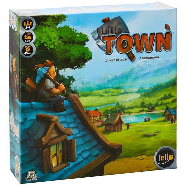 IELLO: Little Town, Strategy Board Game, Fun for The Whole Family, Tactical and Interactive, 45 Minute Play Time, 2 to 4 Players, Ages 10 and Up