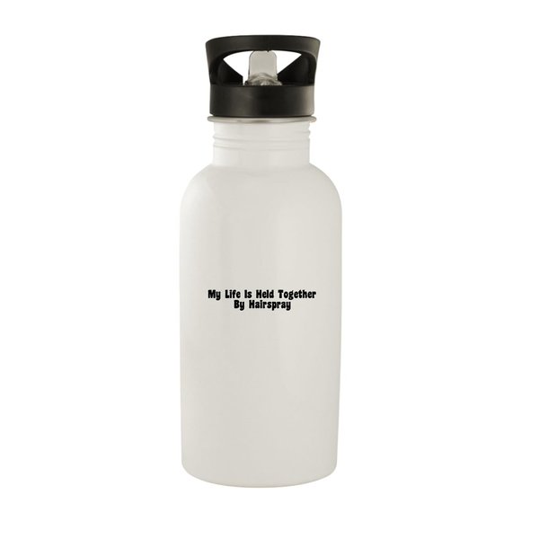 Molandra Products My Life Is Held Together By Hairspray - Stainless Steel 20oz Water Bottle, White