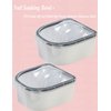 Nail Soaking Bowl, Borogo 2PCS Soak Off Gel Polish Dip Powder Remover Manicure Bowl for Acrylic Nails, Nail Brush, Cuticle Pusher, Cuticle Peeler, 100/180 Nail File, Buffer Block Black