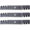 3PK Mulching Lawn Mower Blades Replacement for John Deere 48" D140 D150 D160 LA130 LA140 LA145 LA155 LA165 X140 X165 145 155C GX21784 GX21786 GY20852