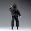 1/12 Scale Male Clothes,Men's Hoodie Pants Trousers Clothing for 6inch Male Action Figure Body Doll (Black Color)