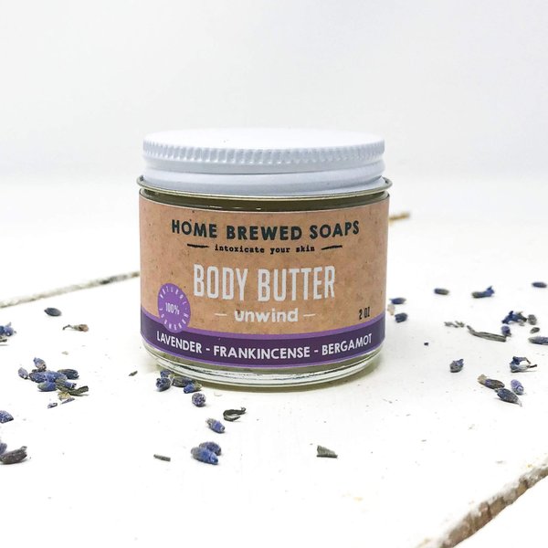 Spa Gift Sets for Women, Mom Gifts, Body Butter Vegan, Bath Bomb, Tea Soap, Face Oil, Balm, UNWIND, Home Brewed Soaps