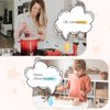 Mafiti Rechargeable Walkie Talkies for Kids 2 Pack Mini Robot Walkie Talkie Long Range 1 KMs 2 Way Radio Toddler Toys for 3-12 Year Old Boys Girls Indoor Outdoor Games(Yellow+Blue)