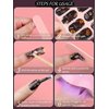 20PCS Halloween Gel Nail Polish Strips, Kalolary Halloween Full Cover Real Gel Nail Stickers Self Adhesive Gel Nail Wraps for Women Girls DIY Nail Art Decorations Salon Home(UV/LED Lamp Required)
