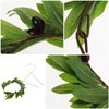 Lurrose Olive Branch Wreath Green Leaf Crown Artificial Spring Summer Wreath Front Door or Home Decoration Green Leaves Artificial Spring Garland for Spring Fireplace Wall Office Decoration