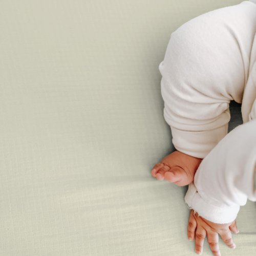 Newton Baby Organic Fitted Crib Sheets (2-Pack) - Ultra-Breathable and Ultra-Soft, 100% Organic Muslin Cotton, Oatmeal, Fits All Standard Cribs