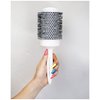 Cricket Ultra Smooth Coconut 2.5” Thermal Ceramic Barrel Hair Brush Anti-Static Heat-Resistant Hairbrush for Blow Drying, Curling and Styling All Hair Types