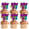 18pcs Glitter Bowling Ball Dessert Cupcake Topper Bowling Rolling into 6 Theme Decor Supplies Boys Girls Happy 6th Birthday Party Decorations