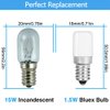 6 Pack BlueX LED c7 s6 1.5w Night Light Bulbs, Day White 5000K 15 Watt Equivalent, Mini LED Bulb Candelabra E12 Base – LED for Bedroom Porch Indoor or Outdoor Use Salt Light BulbLamp