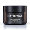 Matte Hair Wax For All Hair Type, Pomade For Men All-Day Hold Hair Styling Pomade, Firm Hold＆Matte Finish, Premium Men`s Hair Styling Clay（4oz）
