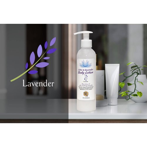 Get Bizy Health - Naturally Derived Lotus & Lavender Body Lotion, Hydrating & Fast Absorbing,