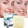 Soap with Sea Salt Natural Goat's Milk for Face Dry and Natural Oily Skin, All Skin Types, Face Wash Body Wash Skincare Gift (B)