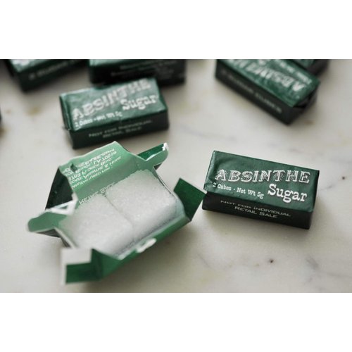 Absinthe Sucre Wrapped Sugar Cubes, 100 Packets (200 cubes) by Bonnecaze Absinthe & Home