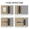 HoneSecur Safety Spring Door Closers, Adjustable Closing Door Hinge, Automatic Stopper Fire Rated, to Convert Hinged Doors to Self Closing Doors - Black