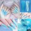 NAILGIL Cat Eye Gel Nail Polish with Magnet, Jelly Blue Cat Eyes Gel Polish Galaxy Soak off Holographic Cats Eye Gel Polish Magnetic for Nail Art Manicure Salon DIY at Home