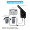 Hanatora Battery Car Charger with Dust Cover for DJI Air 2S,Mavic Air 2 Drone and Remote Controller, 3 in 1(USB + 2 x Battery) Portable Multiple Rapid Charging Hub Accessories