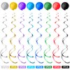 51 Pieces Video Game Hanging Swirl Decorations Supplies, Video Game Birthday Decorations Game Party Theme Decorations Foil Ceiling Streamers for Gamer Video Game Birthday Party Supplies(Blue)